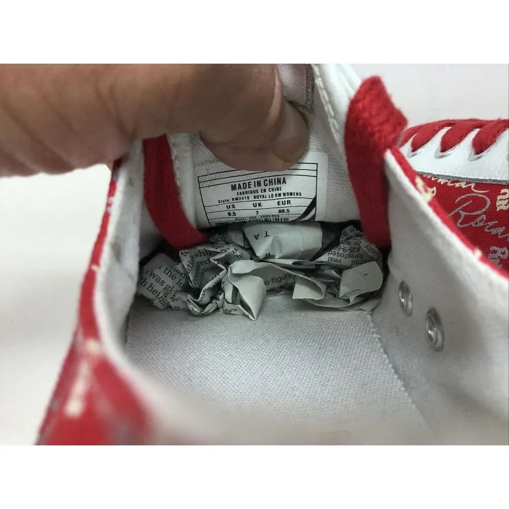 Roca Wear Pro Keds Fashion Sneakers Sz 9.5‎ Womens red white logo Designer Shoes